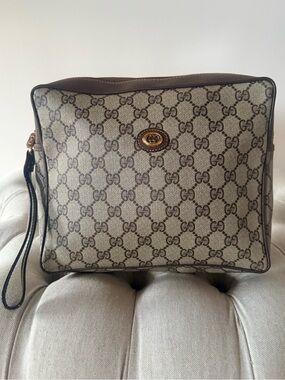 Vintage Gucci Accessory Collection GG Supreme Clutch Bag - Pristine 1980’s